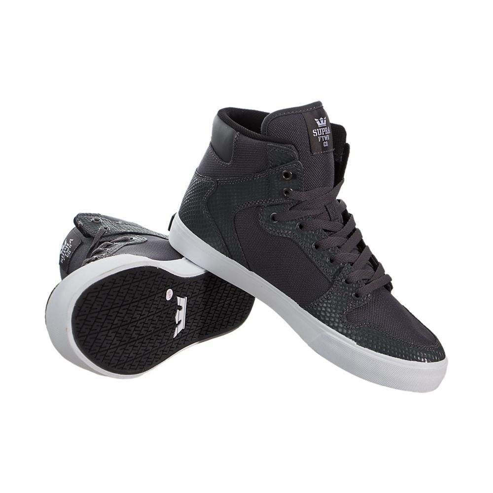 Baskets Montantes Supra Vaider Grise Grey/Snake-White Homme | WOU-72957196